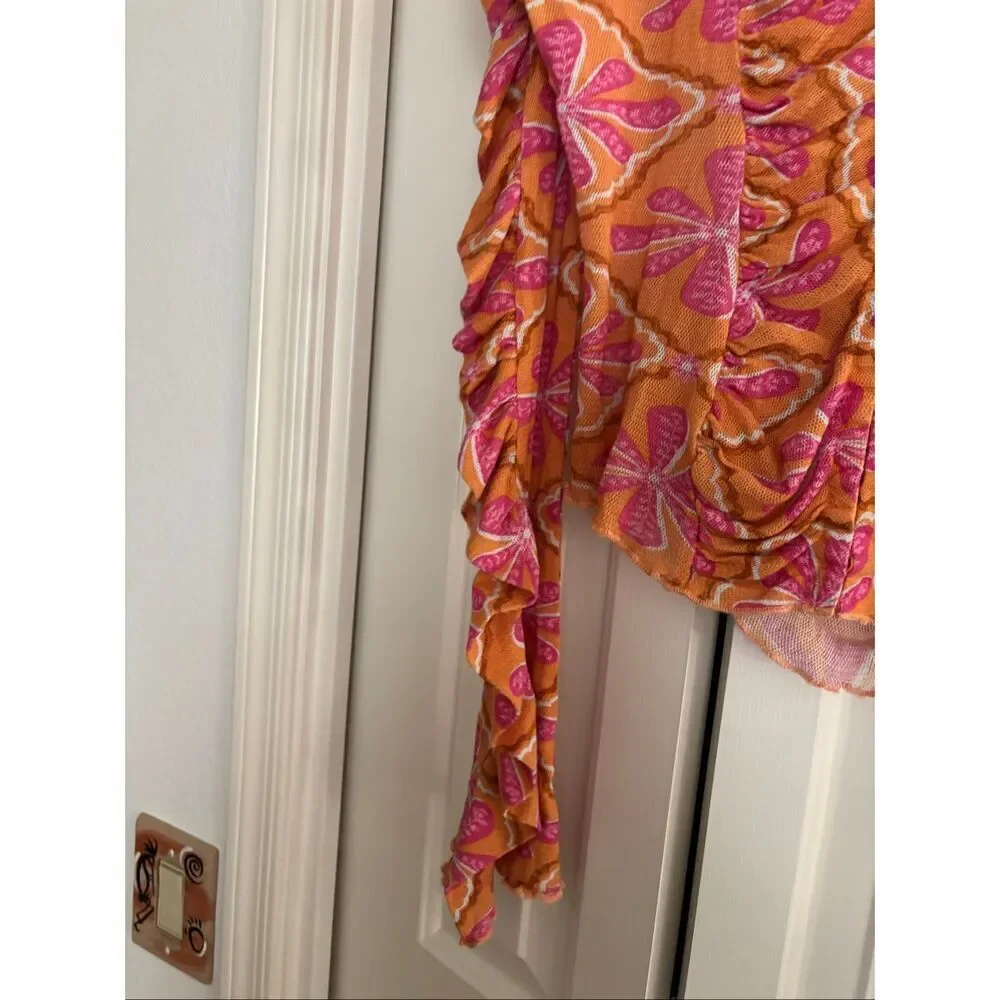 Free People Rusched Top